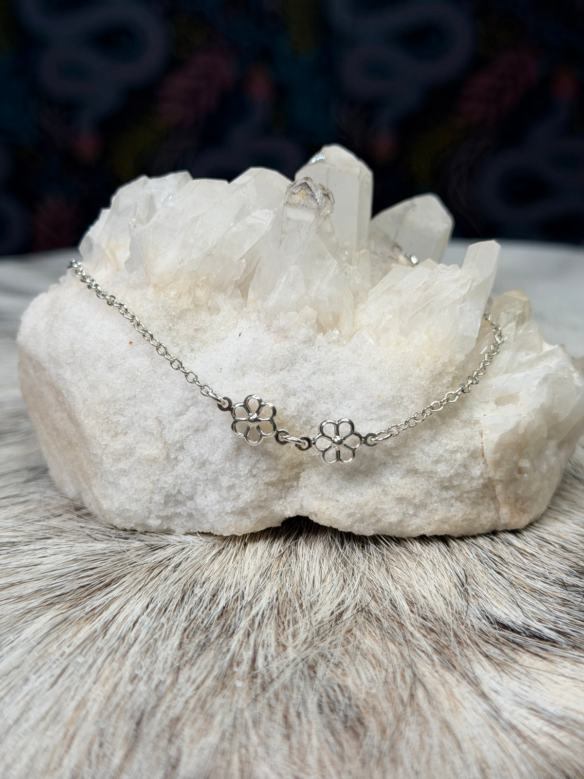 Double Flower Anklet