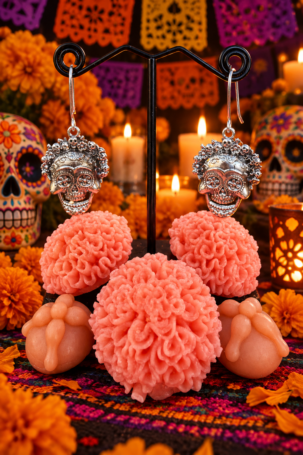 La Calavera Eterna Dangle Earrings
