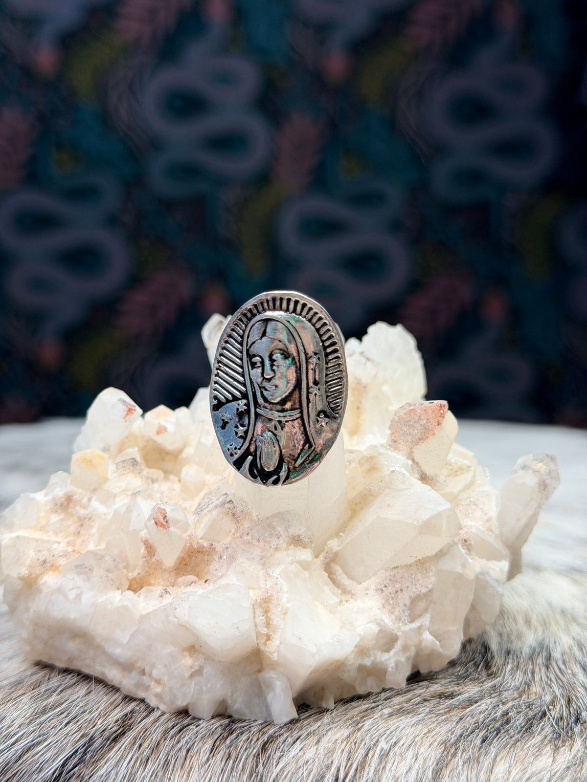 Virgin Medallion Ring