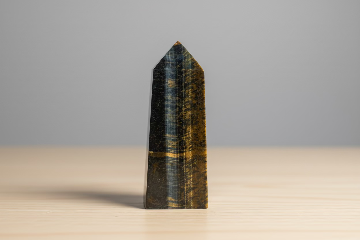 Brown/Blue Tiger’s Eye Obelisk
