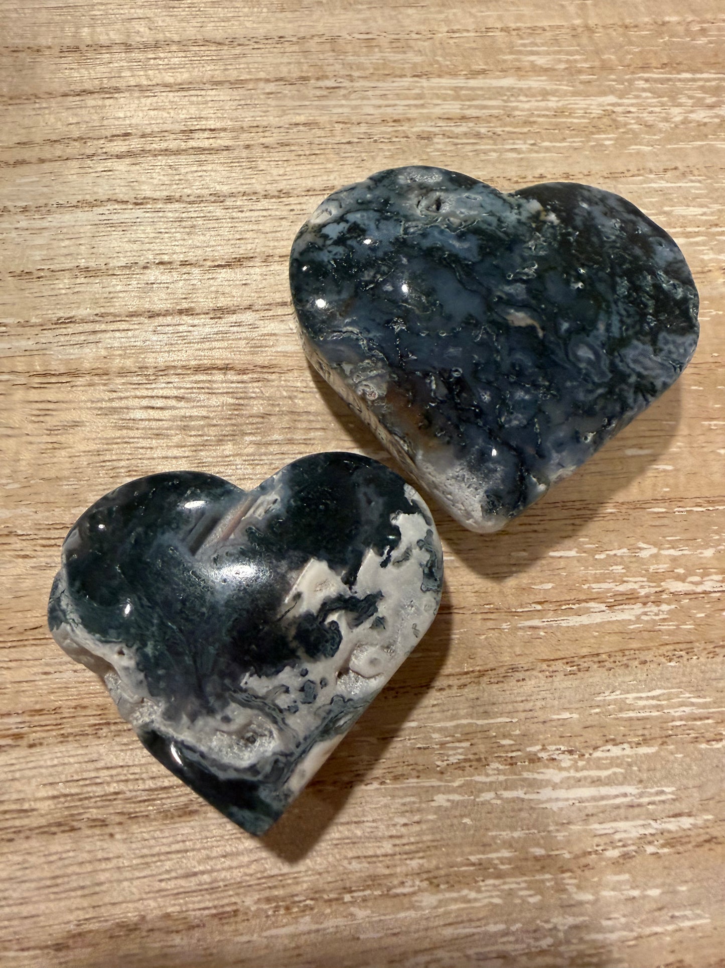 Moss Agate Heart
