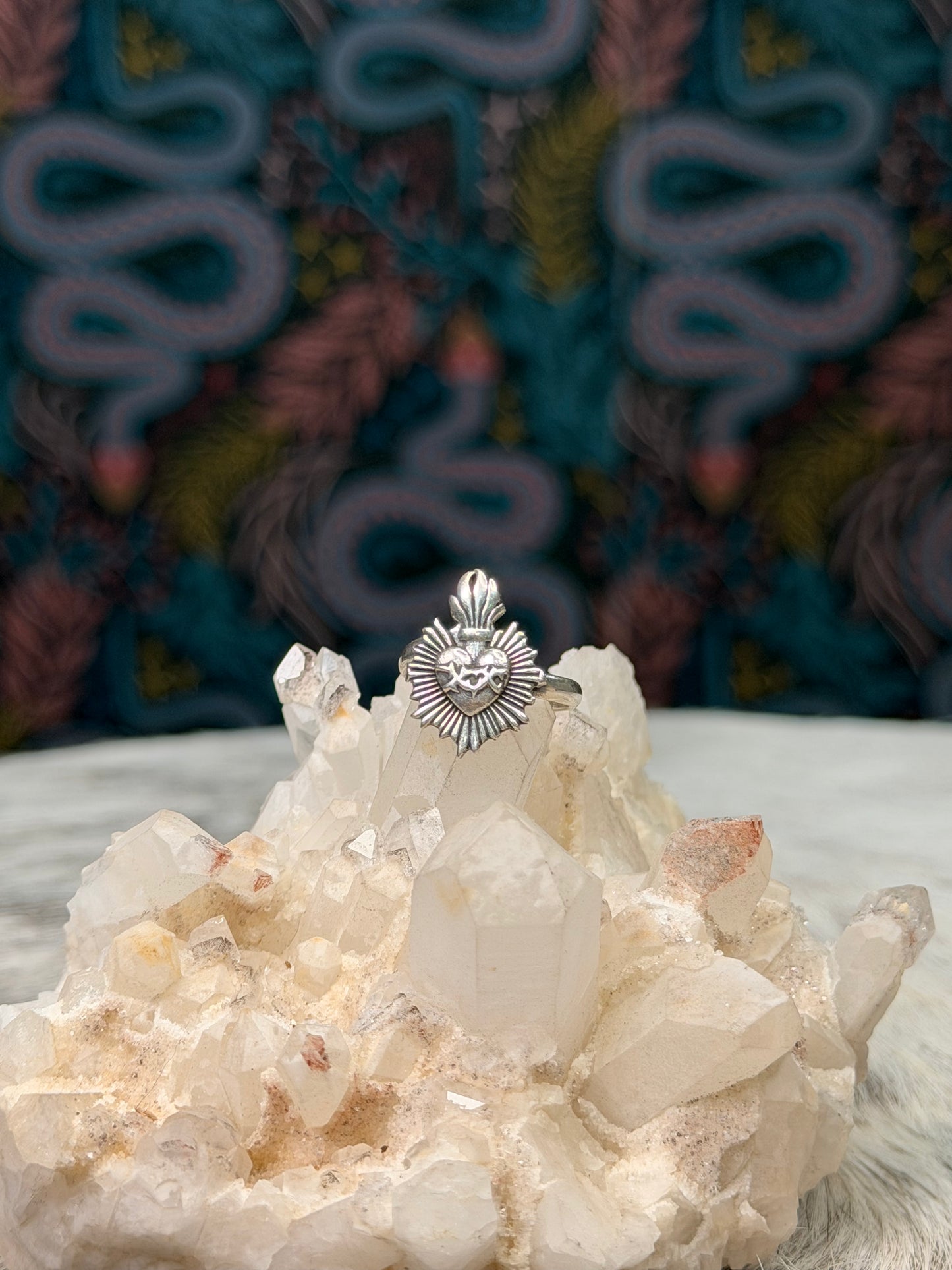 Adjustable Small Milagrito Heart Ring