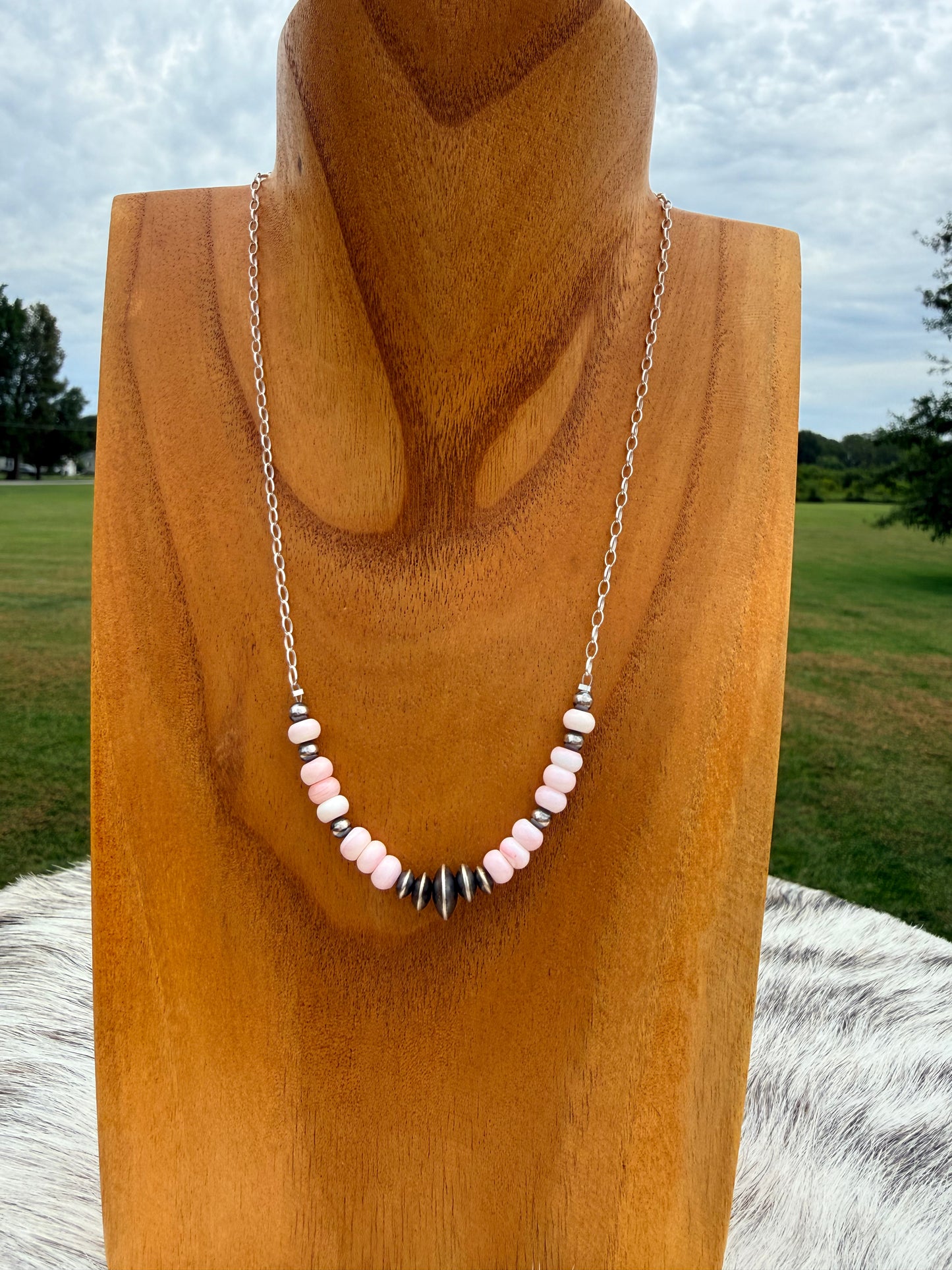 Miranda Thompson Silver Saucer Necklace