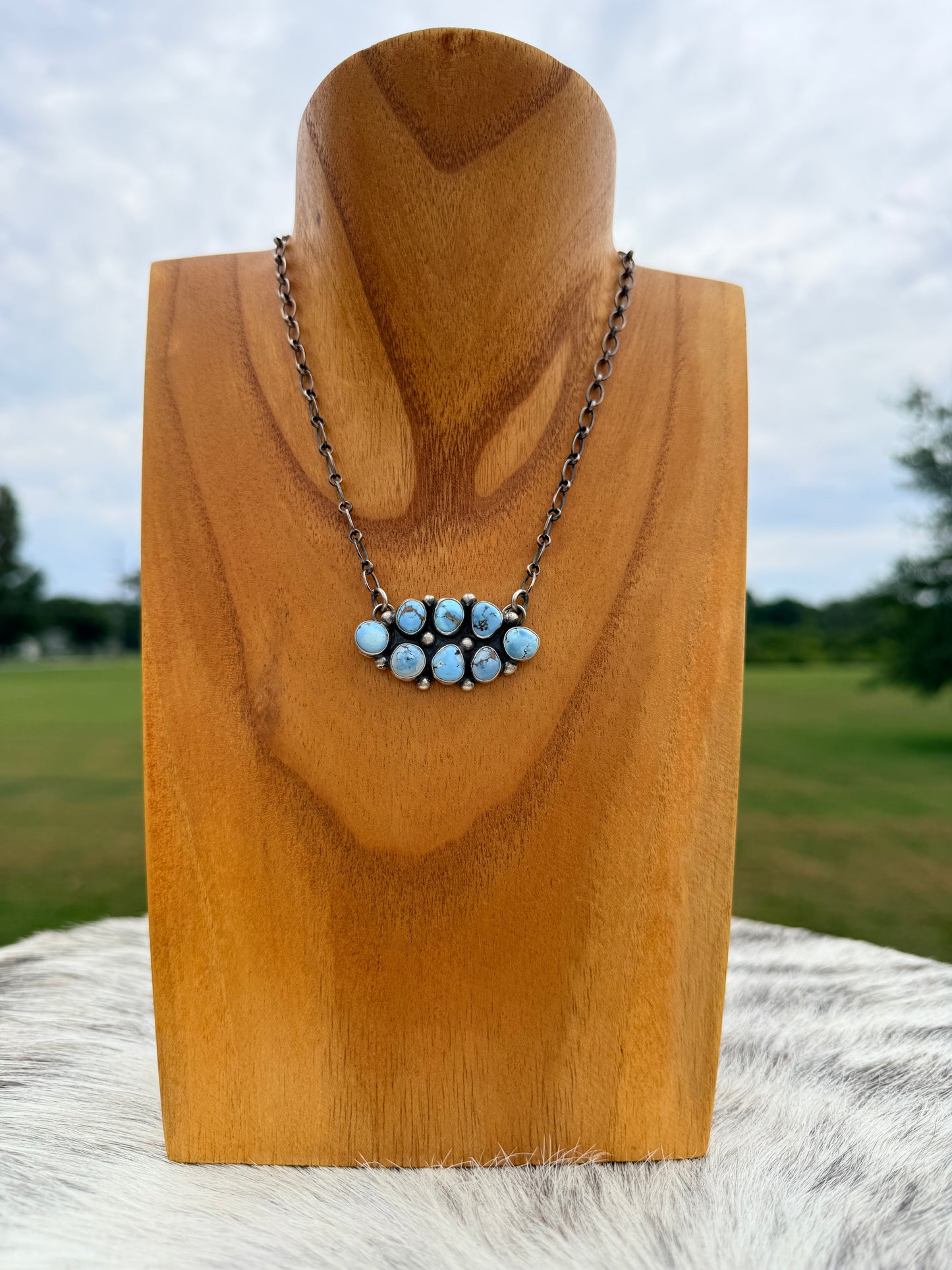 Louise Jim Golden Hills Cluster Necklace