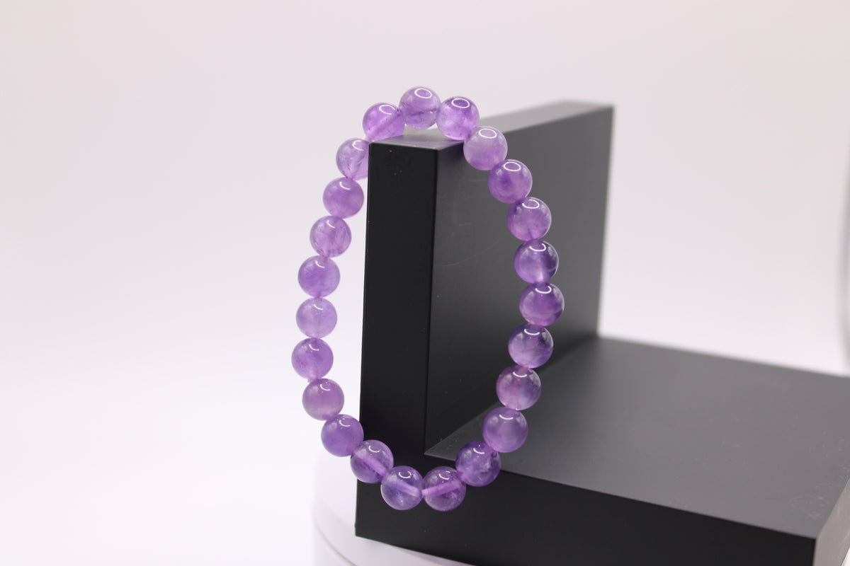8MM Amethyst Bracelet