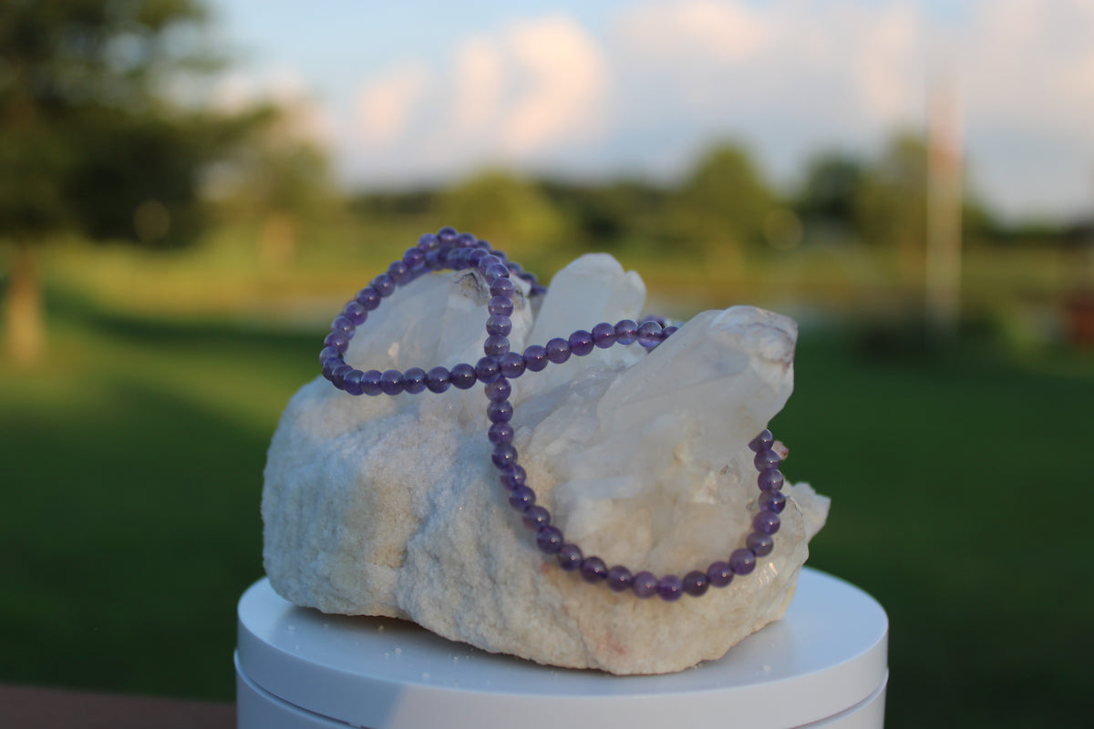 4mm Amethyst Choker