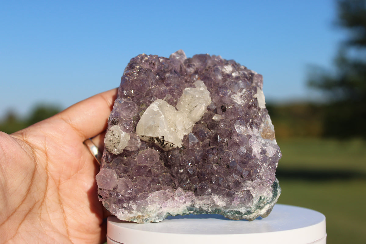 Raw Amethyst w/Calcite