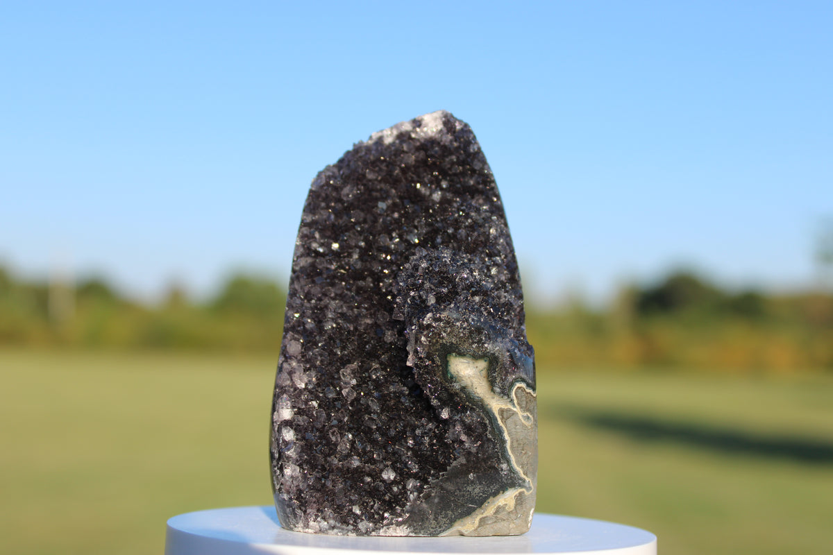 Polished Black Amethyst