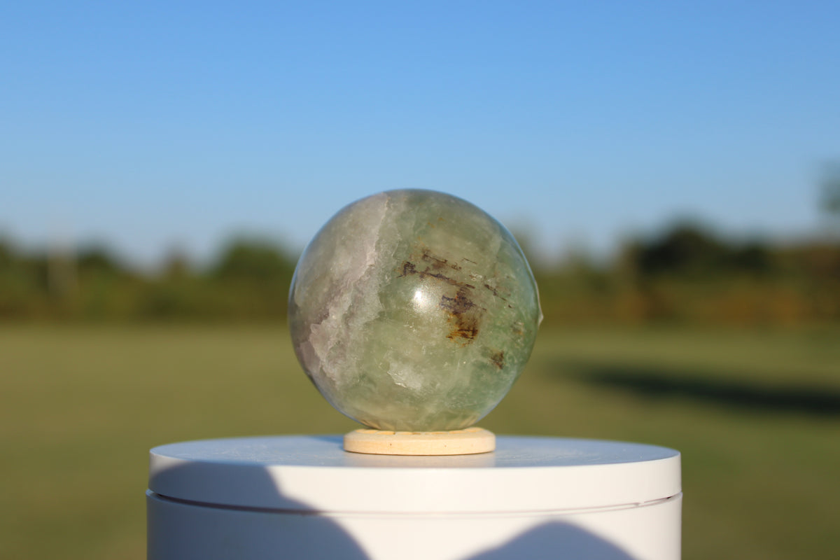Green Fluorite Spheres