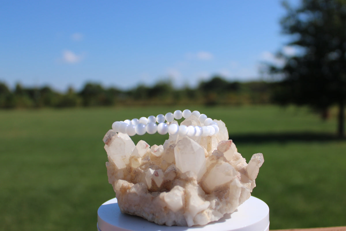 6MM Selenite Bracelet
