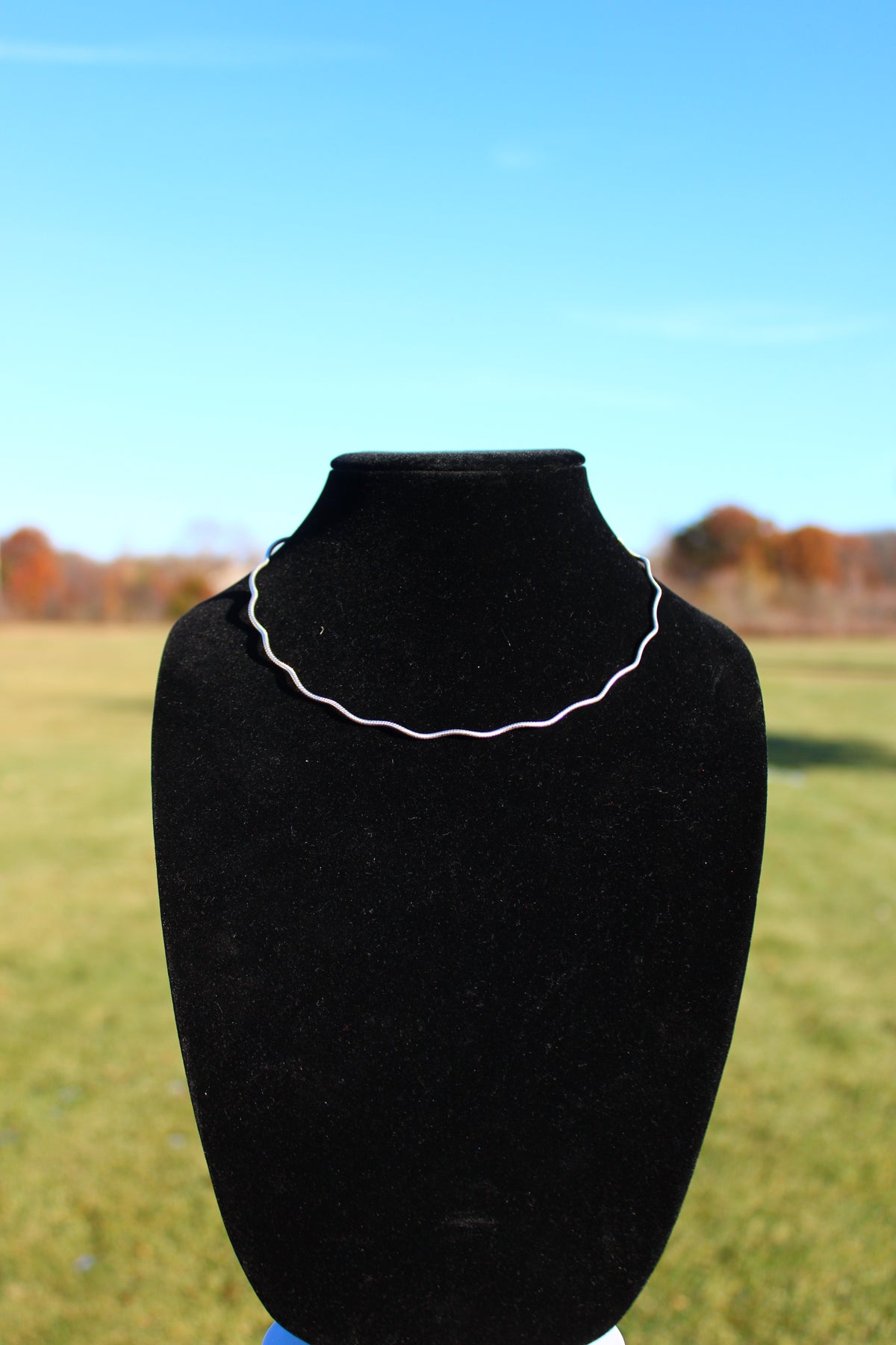 Squiggly 925 Sterling Silver Necklace