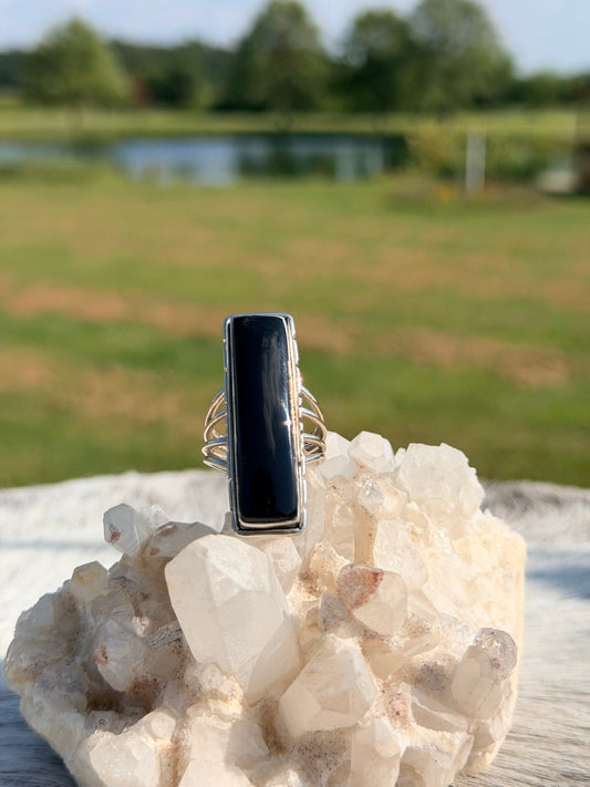 Family Stone Black Onyx Ring