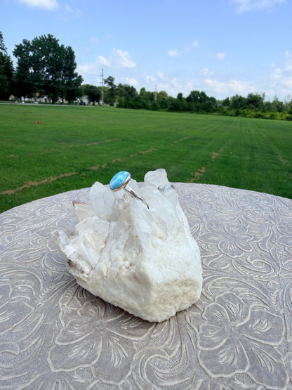 Oval Larimar Ring