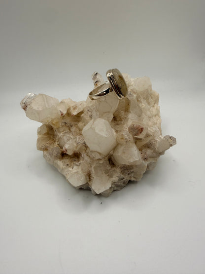 Rectangular Rutilated Quartz Ring
