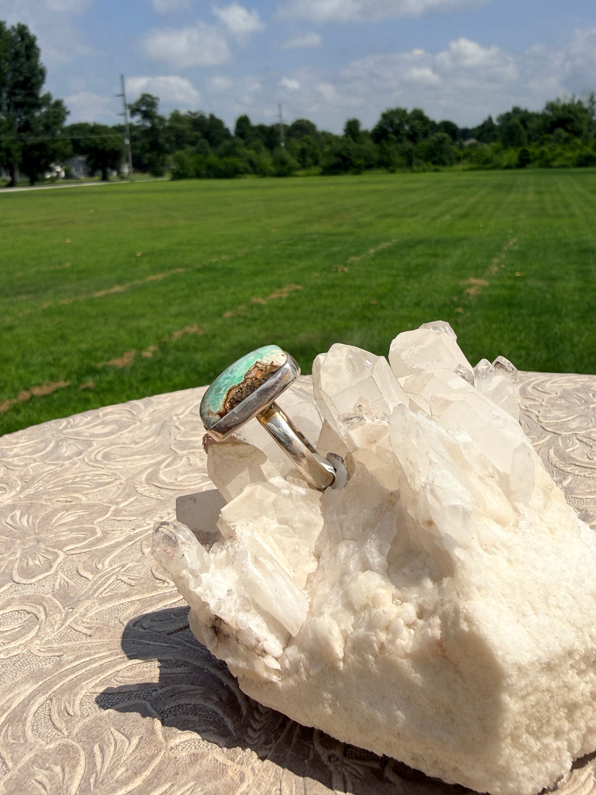 Square Variscite Ring
