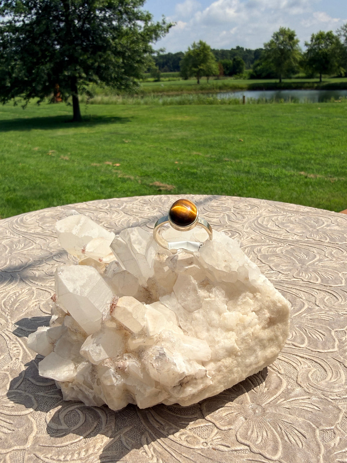 Oval Tigers Eye Ring