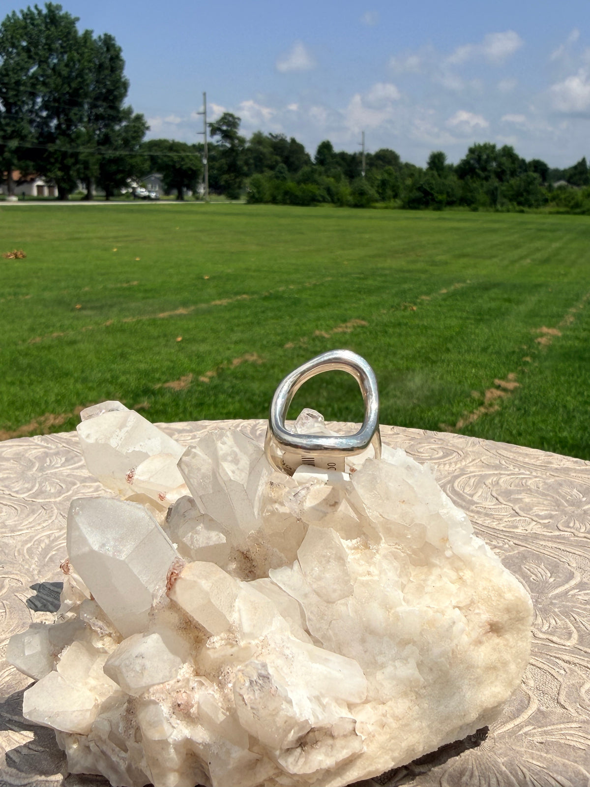 Large Open Oval Ring