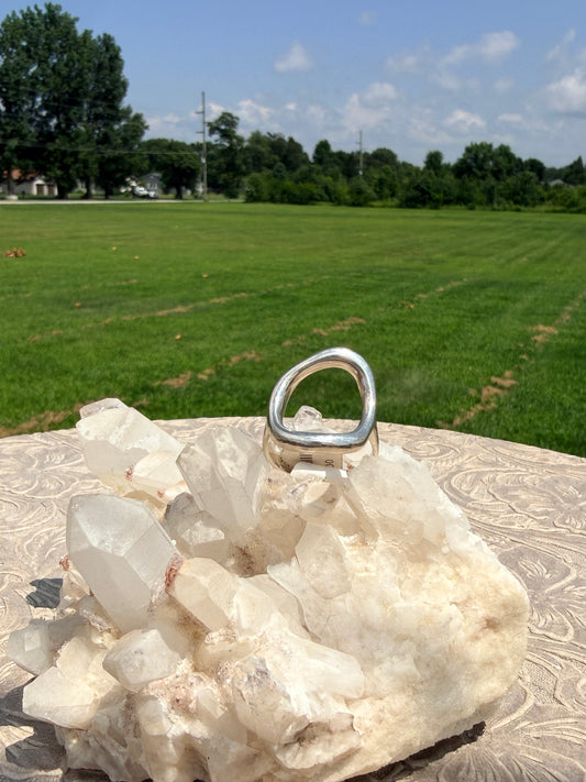 Large Open Oval Ring