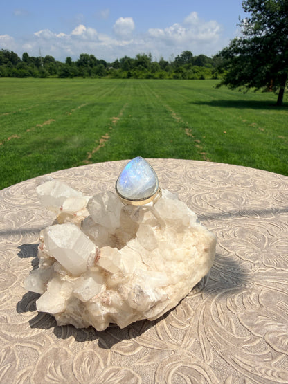 Pear Shape Moonstone Ring