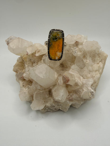 Elongated Rectangle Bumblebee Ring
