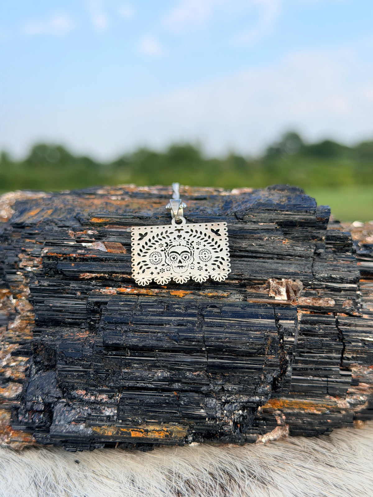 Papel Picado Pendant w/ Chain