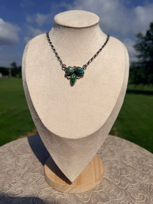 Talia Benally Triple Sonoran Necklace