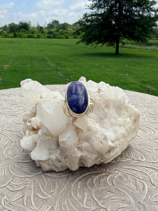 Oval Sodalite Ring