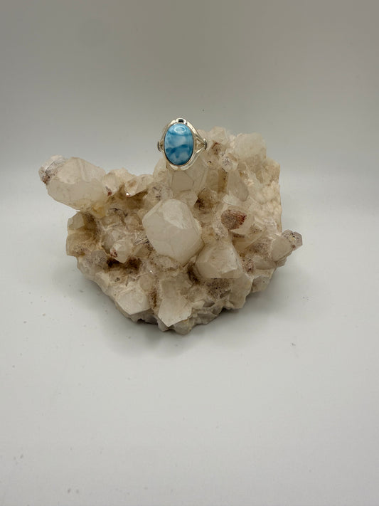 Oval Larimar Ring