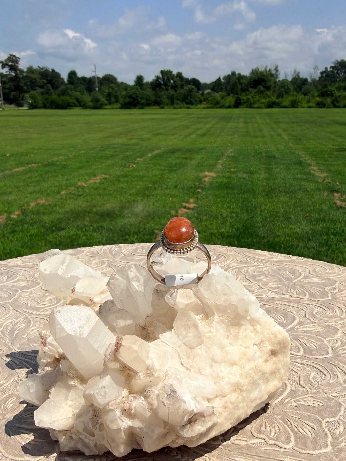 Oval Sunstone Ring