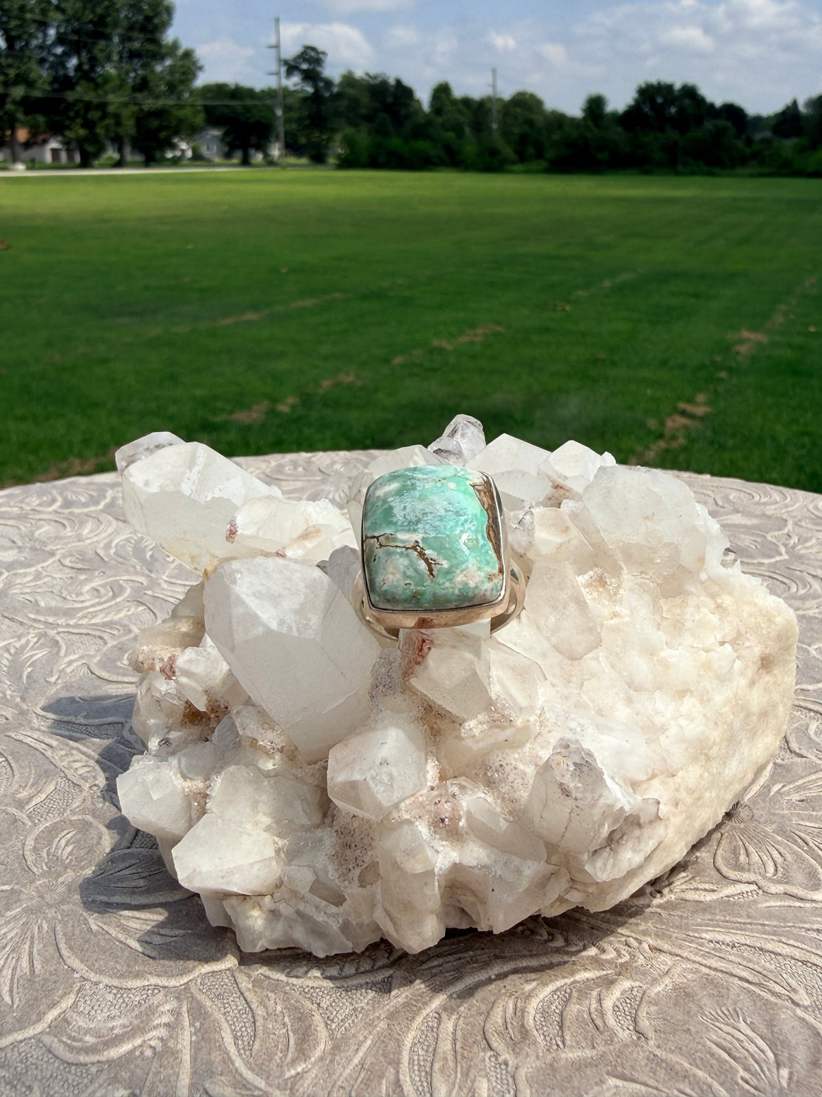 Square Variscite Ring