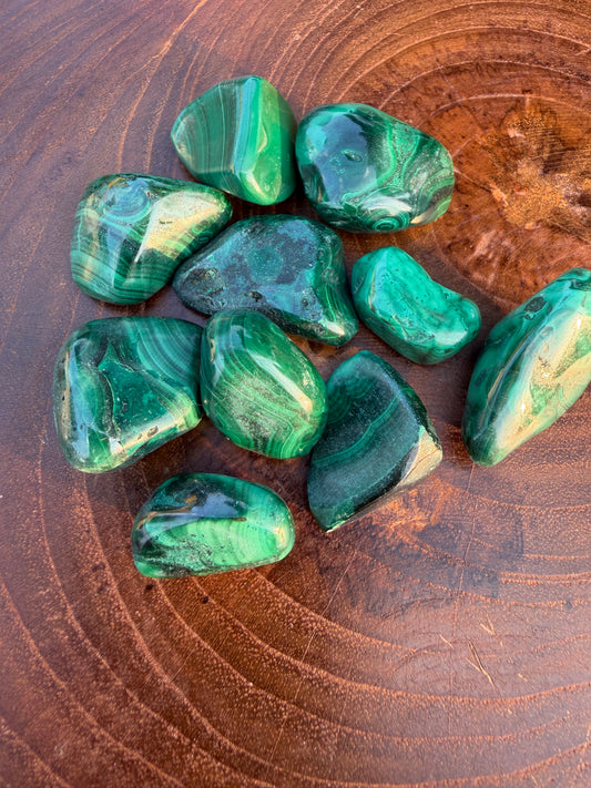 Tumbled Malachite Freeform Crystal