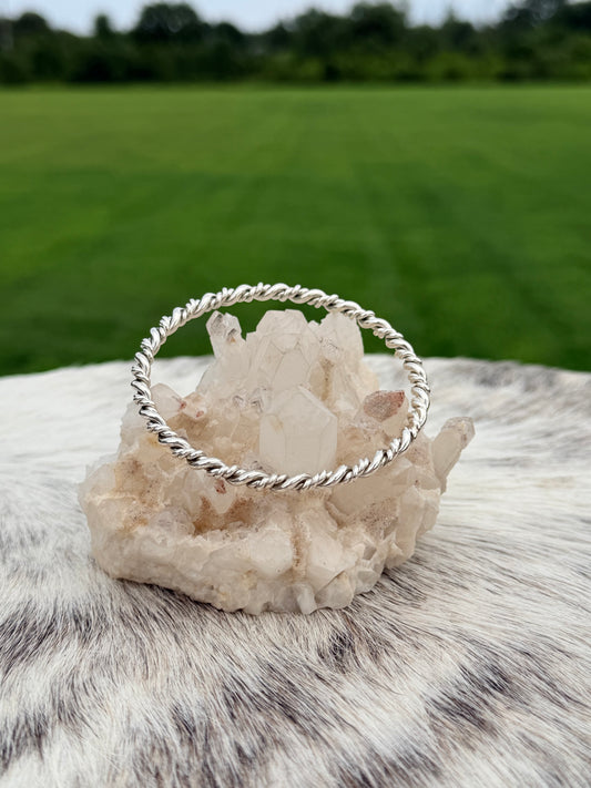 Double Twisty Wire Bangle