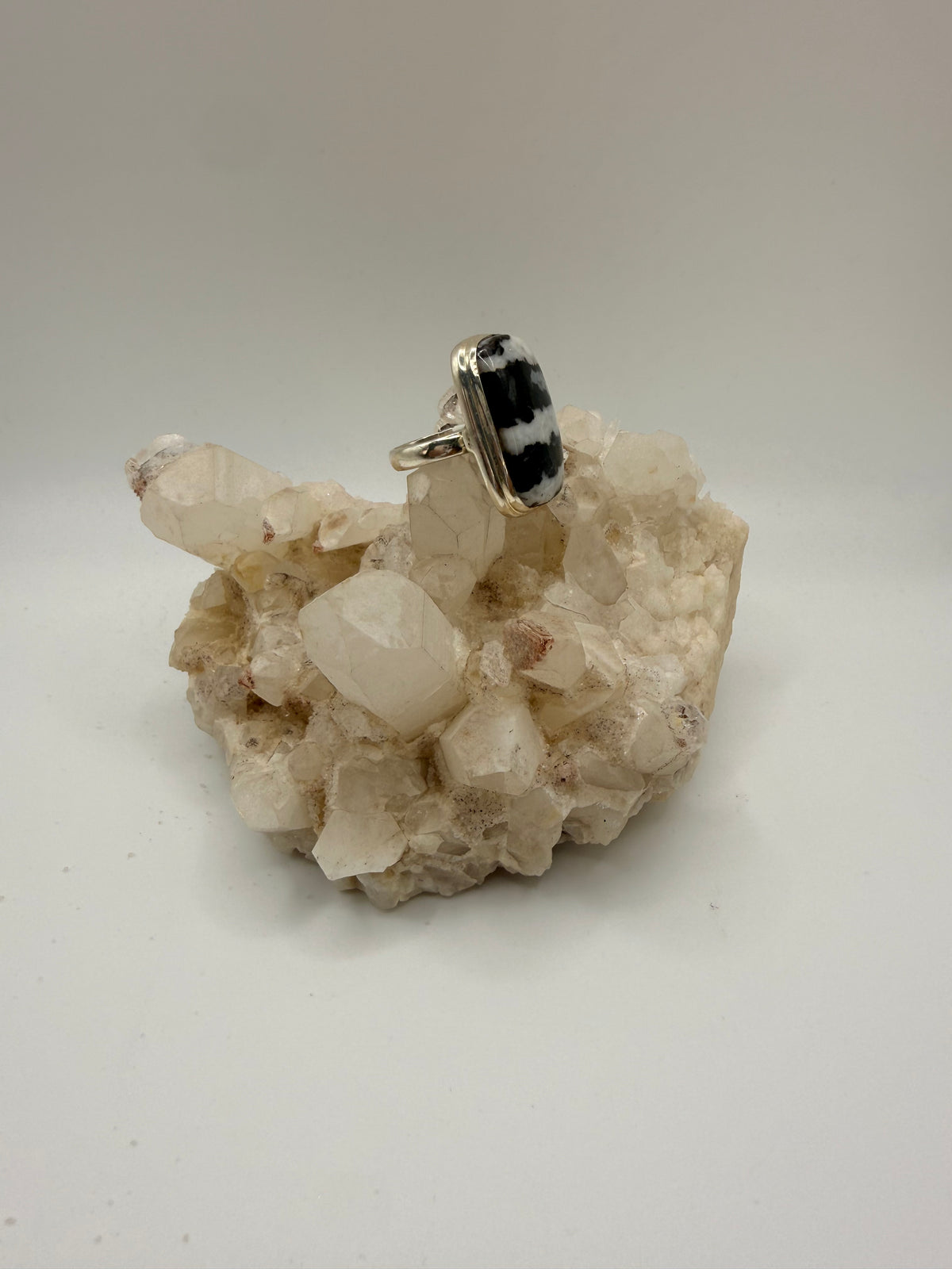 Rectangular Zebra Jasper Ring