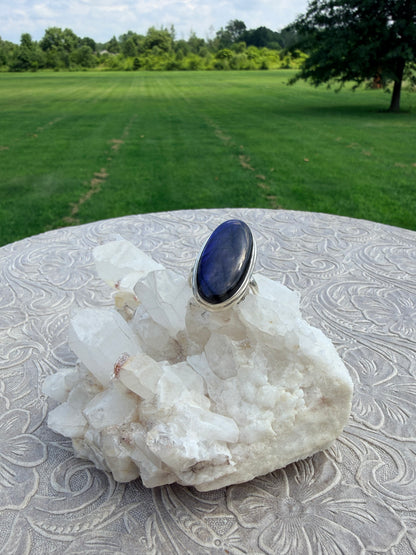 Oval Labradorite Ring