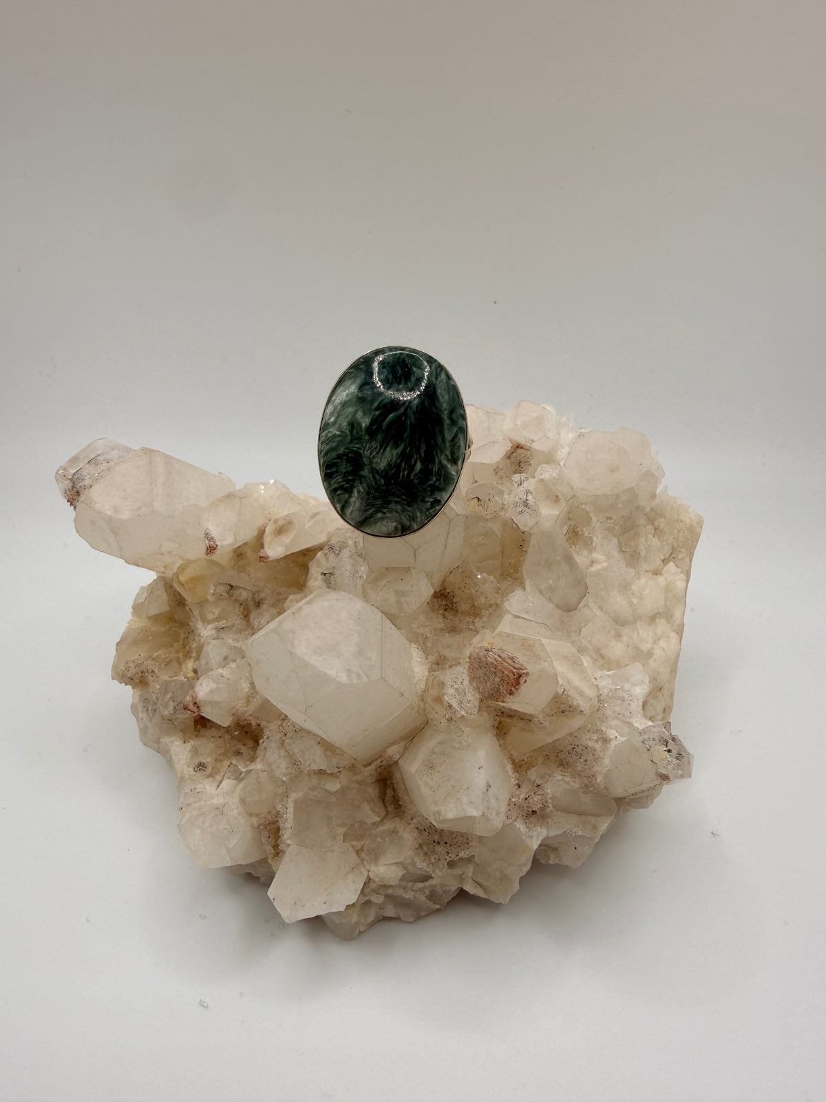 Oval Seraphinite Ring