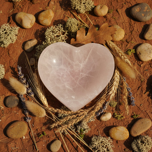 14cm Selenite Heart Bowl