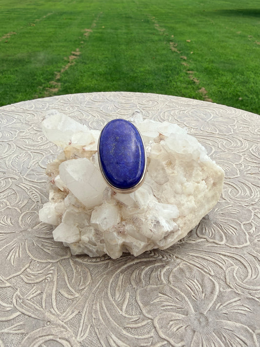Oval Lapis Lazuli Ring
