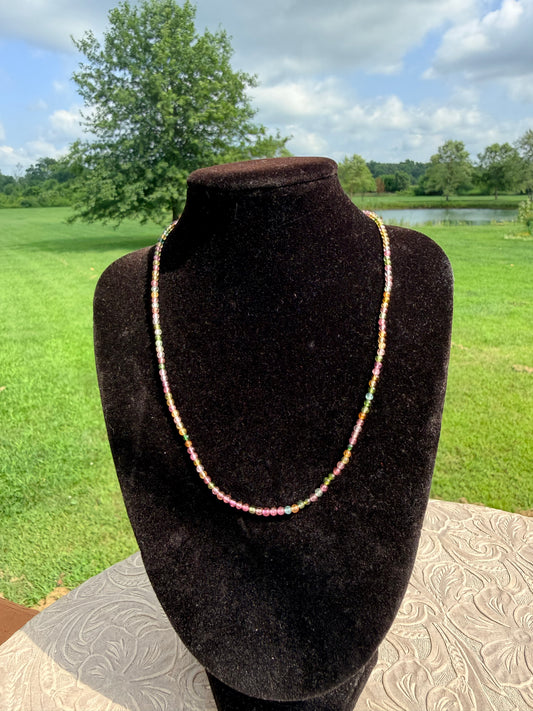 Watermelon Tourmaline Choker