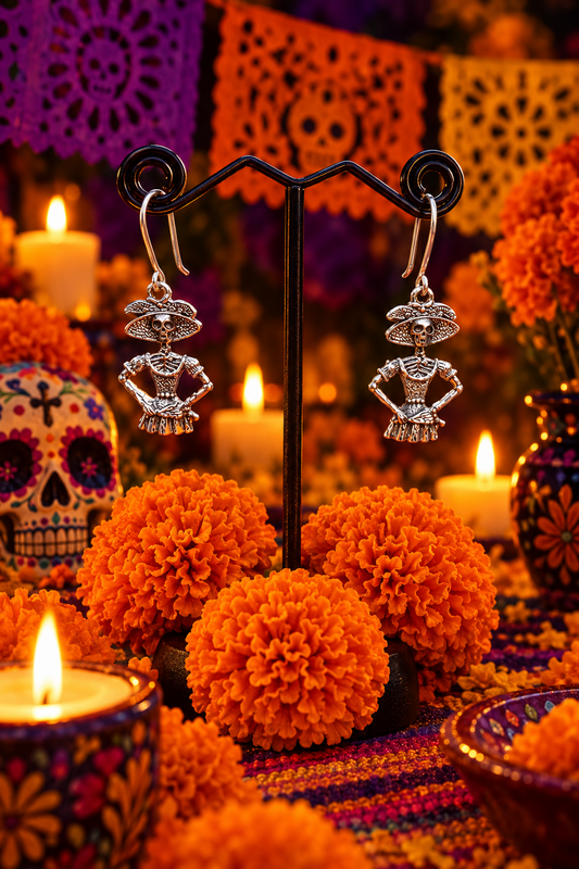 La Catrina Bonita Dangle Earrings