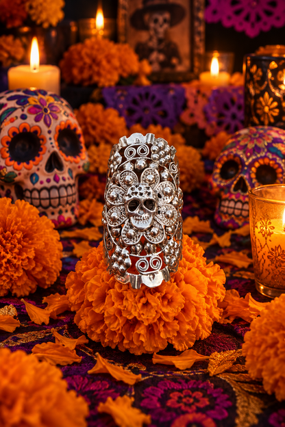 Filigree Skull Ring