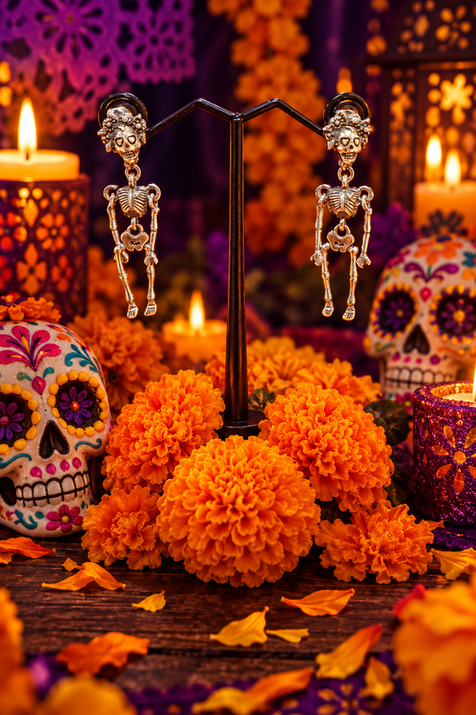 Skeleton Stud Earrings