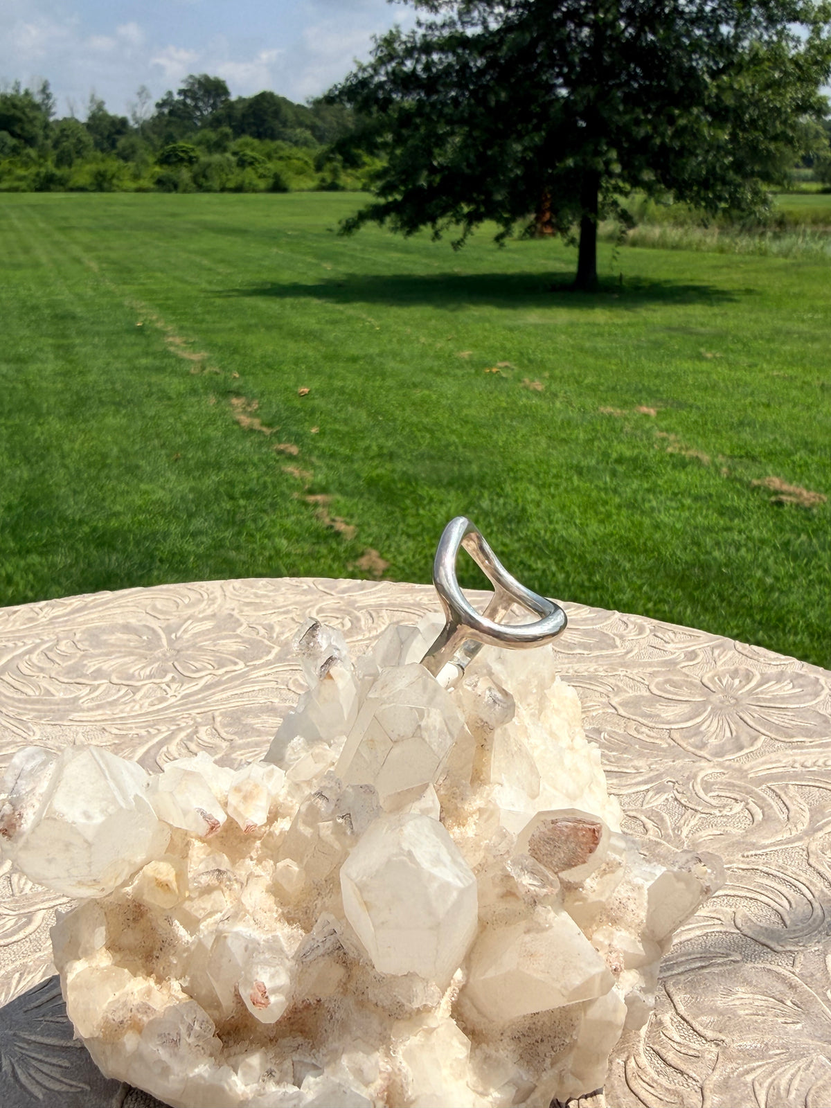 Large Open Oval Ring