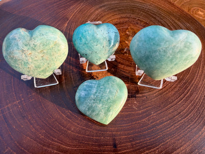 Amazonite Hearts