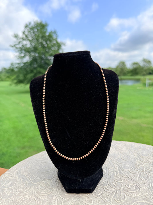 16-inch 3mm Copper Necklace with 2-inch Extender