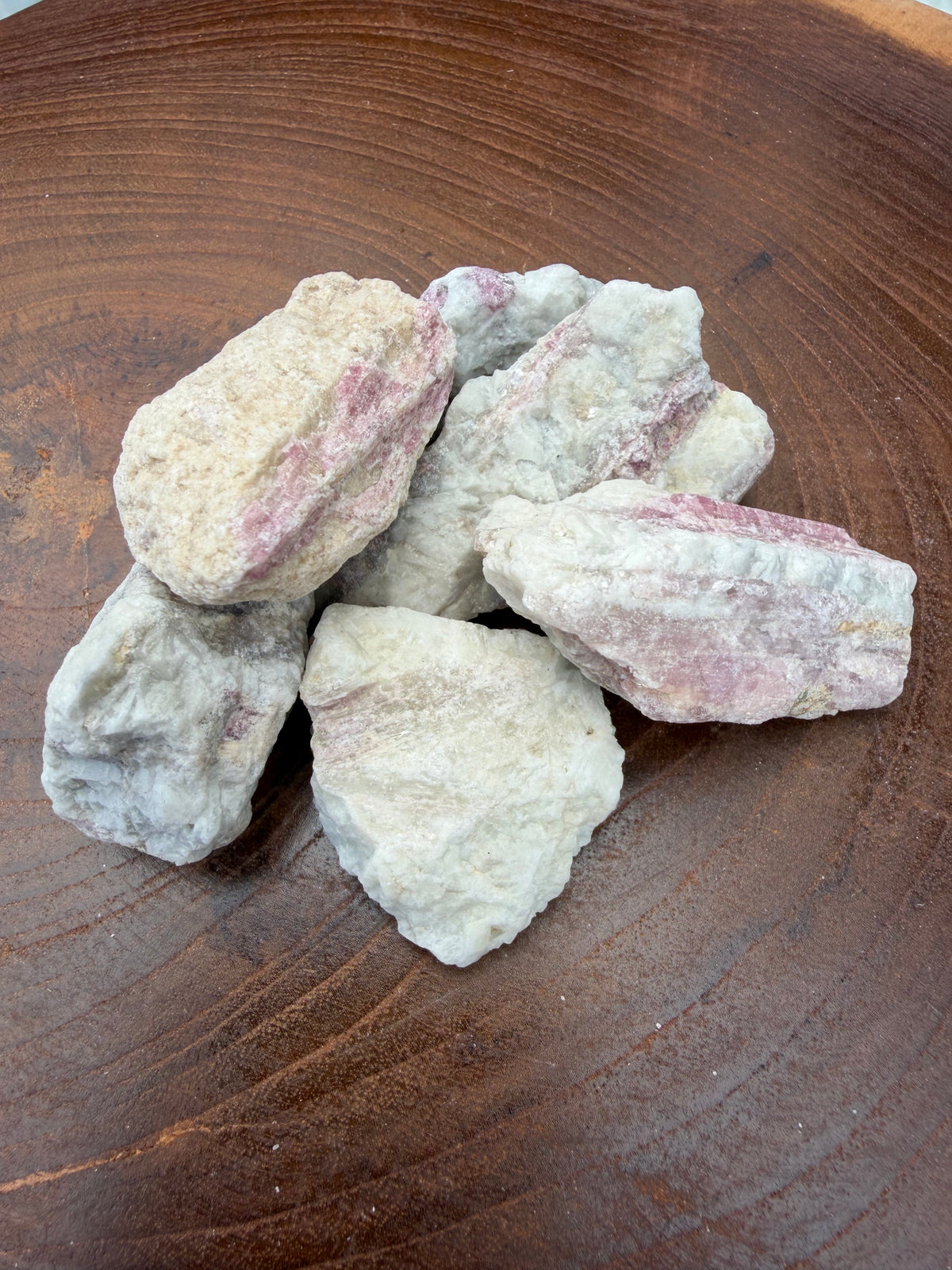Rough Pink Tourmaline Crystal