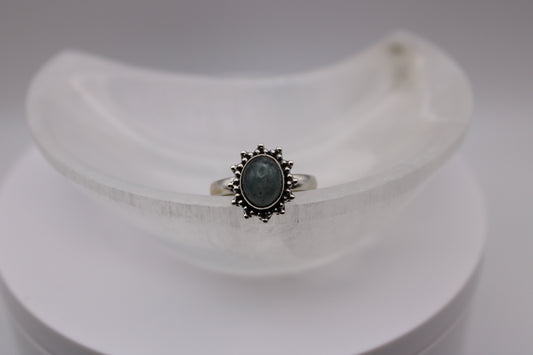 Circle Aquamarine Ring