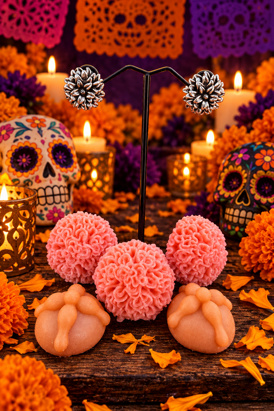 Cempasuchil/Marigold Stud Earrings