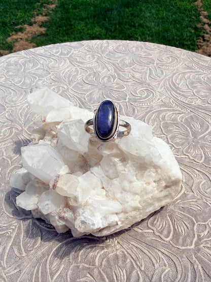 Oval Labradorite Ring
