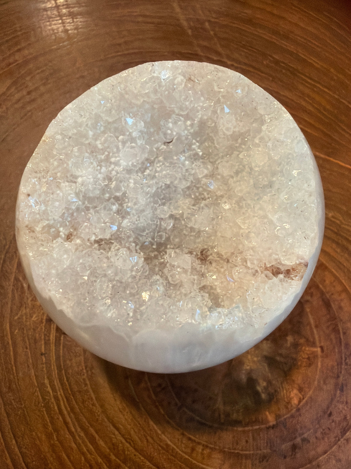 Agate Sphere w/Druzy
