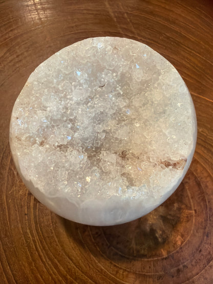 Agate Sphere w/Druzy
